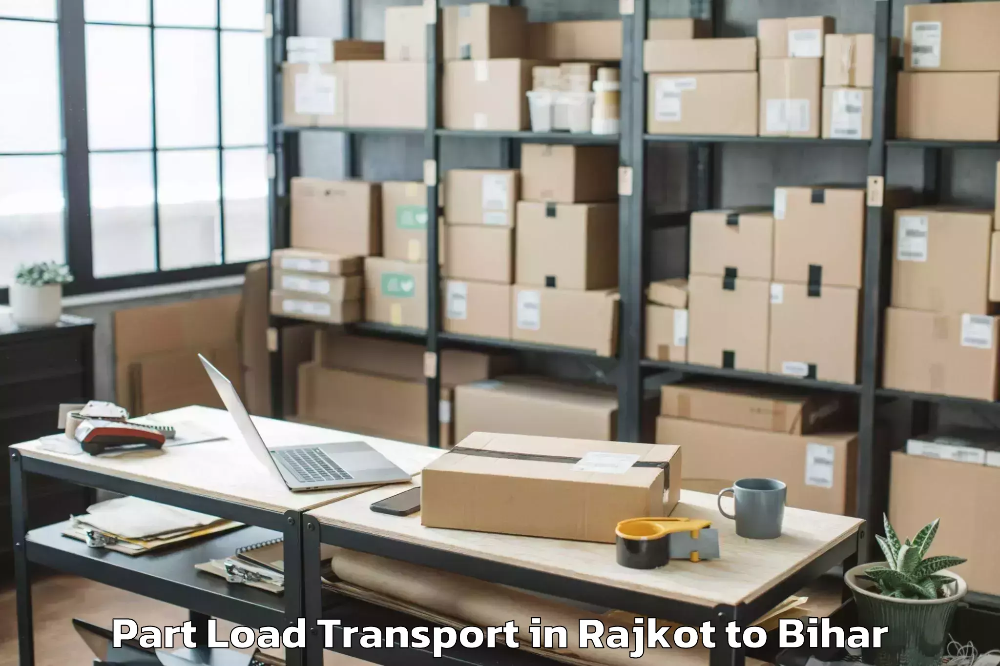 Affordable Rajkot to Ekangarsarai Part Load Transport